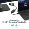 StarTech.com USB-C to VGA Adapter - Black - 1080p - Video Converter For Your MacBook Pro - USB C to VGA Display Dongle - Upgraded Version is CDP2VGAEC