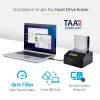 StarTech.com Single Bay Hard Drive Eraser, Standalone HDD/SSD Sanitizer, USB 3.0 to SATA II (3 Gbps), 9 Erase Modes, LCD Display, Secure Erase Hard Disk Sanitizer Dock, DB-9 Printer Port, TAA Compliant