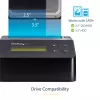 StarTech.com Single Bay Hard Drive Eraser, Standalone HDD/SSD Sanitizer, USB 3.0 to SATA II (3 Gbps), 9 Erase Modes, LCD Display, Secure Erase Hard Disk Sanitizer Dock, DB-9 Printer Port, TAA Compliant