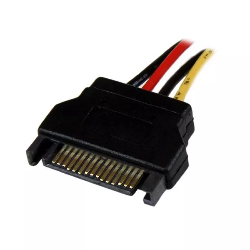 StarTech.com 12in SATA to LP4 Power Cable Adapter - F/M, SATA 15-pin, Molex (4-pin), 0.3048 m, Male, Female, Straight