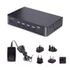 StarTech.com 4-Port DisplayPort KVM Switch, 8K 60Hz / 4K 144Hz, Single Display, DP 1.4, 2x USB 3.0 Ports, 4x USB 2.0 HID Ports, Push-Button & Hotkey Switching, TAA Compliant - OS Independent, Metal Housing