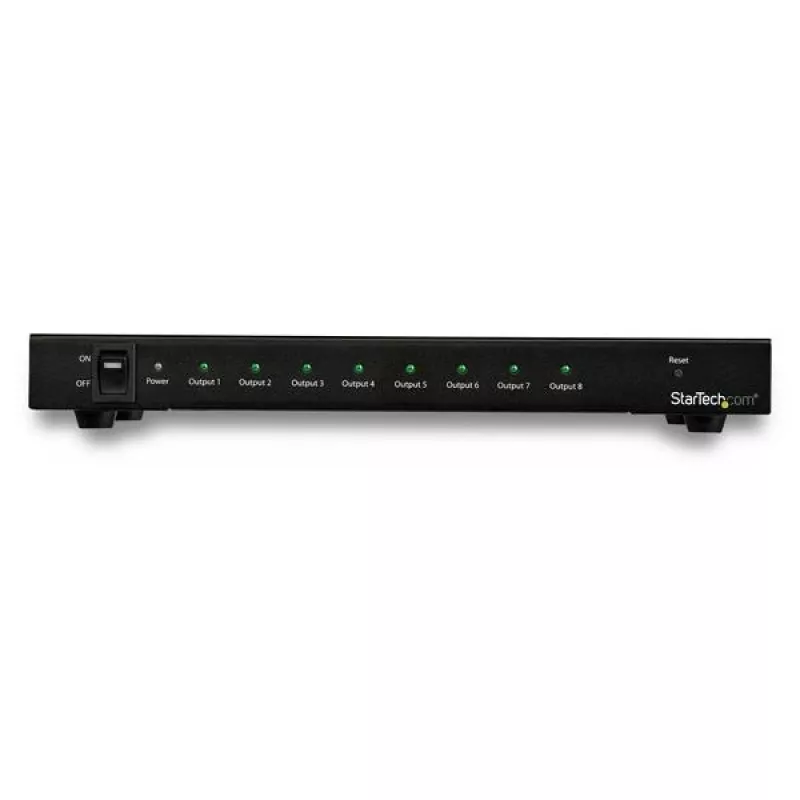 StarTech.com 8-Port 4K 60Hz HDMI Splitter, HDMI, 8x HDMI, 3840 x 2160 pixels, Black, 4K Ultra HD, 60 Hz