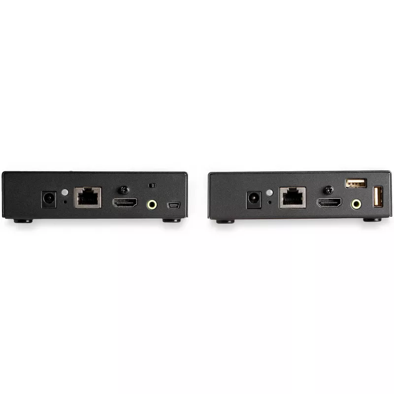 StarTech.com HDMI KVM Extender over IP Network - 4K 30Hz HDMI 2.0 and USB over IP LAN or Cat5e/Cat6 Ethernet Cable (100m/330ft) - Remote KVM Switch/Console Transmitter/Receiver Extender Kit