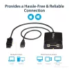 StarTech.com DisplayPort to DVI Dual Link Active Adapter - DisplayPort to DVI-D Adapter Video Converter 2560x1600 60Hz - DP 1.2 to DVI Monitor - USB Powered - Latching DP Connector