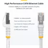 StarTech.com 2m White CAT8 Ethernet Cable, Snagless RJ45, 25G/40G, 2000MHz, 100W PoE++, S/FTP, 26AWG Pure Bare Copper Wire, LSZH, Shielded Network Patch Cord w/Strain Reliefs, Individually Tested