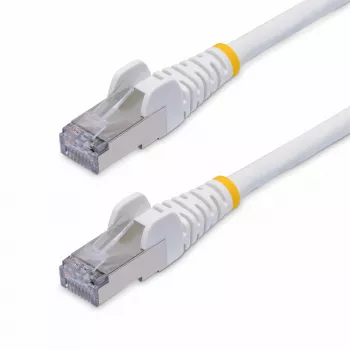 StarTech.com 3m White CAT8 Ethernet Cable, Snagless RJ45, 25G/40G, 2000MHz, 100W PoE++, S/FTP, 26AWG Pure Bare Copper Wire, LSZH, Shielded Network Patch Cord w/Strain Reliefs, Individually Tested