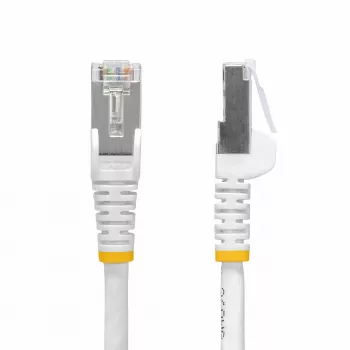StarTech.com 50cm White CAT8 Ethernet Cable, Snagless RJ45, 25G/40G, 2000MHz, 100W PoE++, S/FTP, 26AWG Pure Bare Copper Wire, LSZH, Shielded Network Patch Cord w/Strain Reliefs, Individually Tested