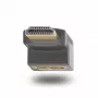 StarTech.com Down Angle HDMI 2.0 Adapter, Male to Female, Vertical 90-Degree Angled HDMI Port Saver, 4K 60Hz, High Speed HDMI Connector Extension, M/F