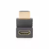 StarTech.com Down Angle HDMI 2.0 Adapter, Male to Female, Vertical 90-Degree Angled HDMI Port Saver, 4K 60Hz, High Speed HDMI Connector Extension, M/F