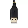 StarTech.com 6.6ft (2m) USB to Null Modem Serial Adapter Cable, COM Retention, FTDI, USB-A to DB9 RS232, Interchangeable DB9 Screws/Nuts, Windows/macOS/Linux