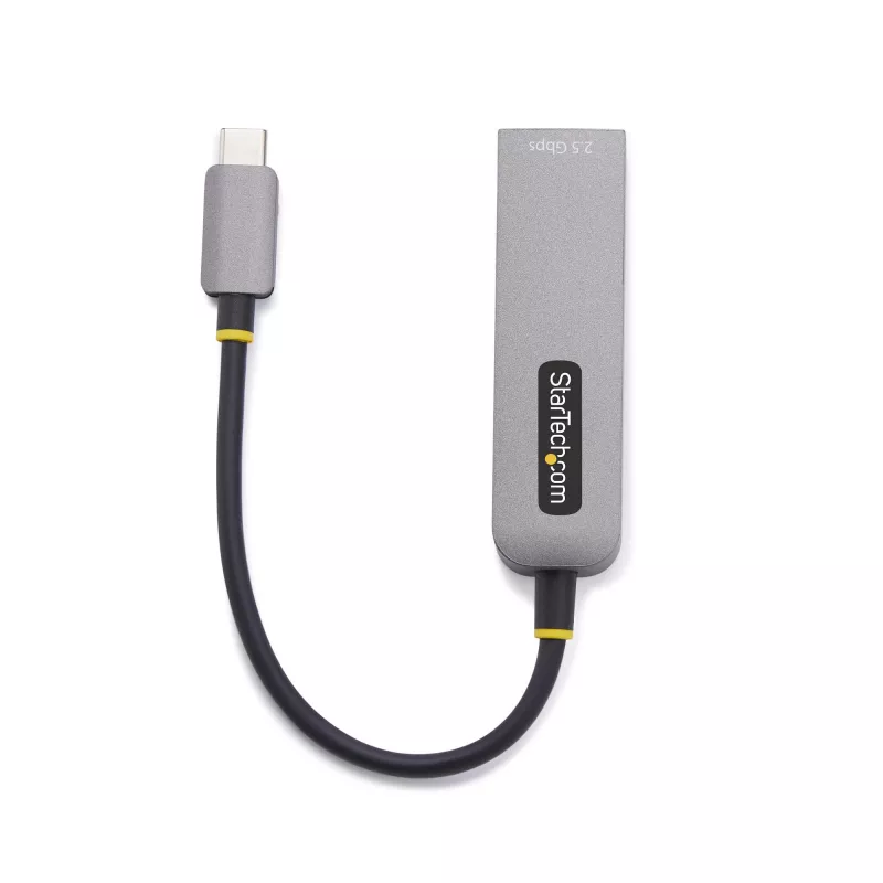 StarTech.com 2.5GbE USB-C to Ethernet Adapter, 100W PD Pass-Through, NBASE-T NIC, USB 3.0 Type-C 2.5/1G Multi Speed Network, Thunderbolt Compatible, Windows & Mac