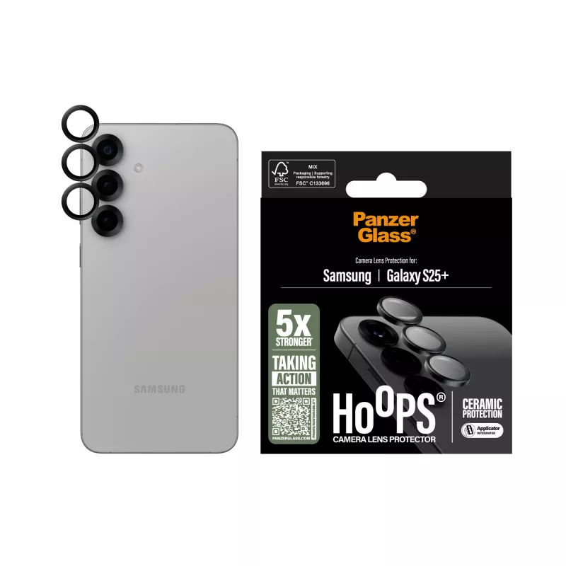 Camera Lens Protector PanzerGlass Samsung Galaxy S25+ Scratch Shock Resistant