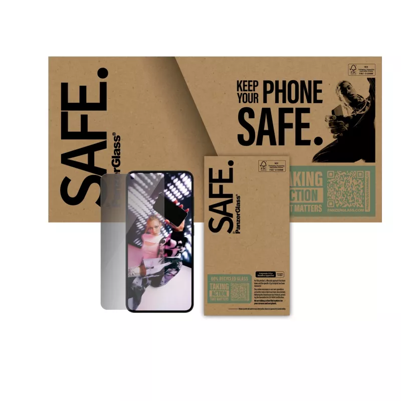 PanzerGlass SAFE. by ® Privacy Screen Protector Samsung Galaxy S25 | S24 | Ultra-Wide Fit