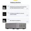 StarTech.com 4-Port Multi-Device USB-C Charger, 240W Total, Single Port 140W EPR, PD 3.1, Screw Locking Ports, Boardrooms, Bracket incl. for Surface Mounting