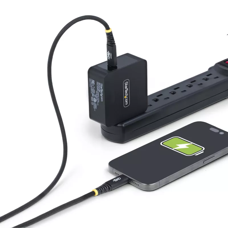 StarTech.com 10ft (3m) USB-C Charging Cable, Durable and Ultra-Flexible, 240W (5A) PD EPR, USB 2.0 Laptop Charger Cable, USB-IF Certified, Rugged USB-C Charging Cord