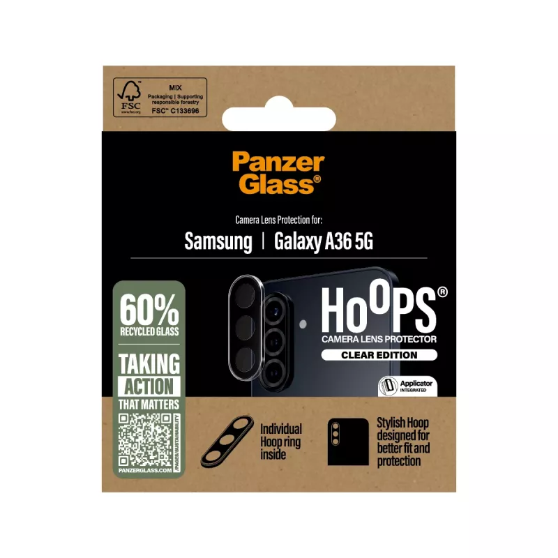 Camera Lens Protector PanzerGlass Samsung Galaxy A36 5G Scratch Shock Resistant