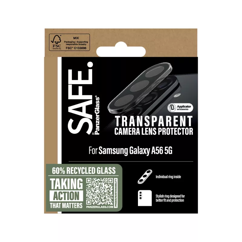 Camera Lens Protector PanzerGlass Samsung Galaxy A56 5G Transparent Scratch Shock Resistant