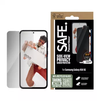 PanzerGlass SAFE. by ® Privacy Screen Protector Samsung Galaxy A56 5G | Ultra-Wide Fit w. EasyAligner