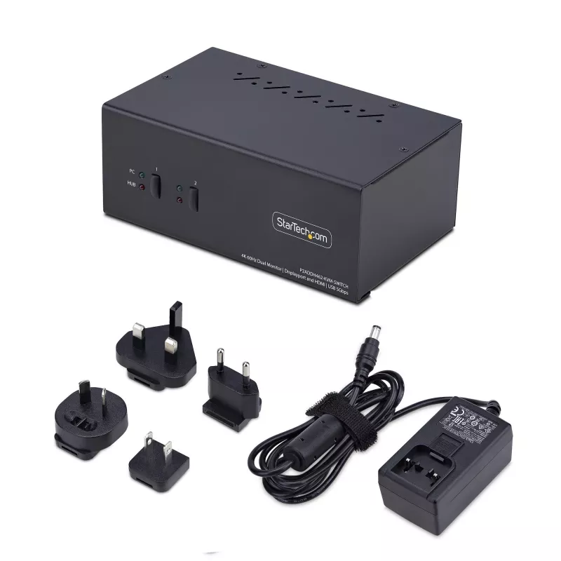 StarTech.com P2ADDH462-KVM-SWITCH KVM switch Black
