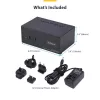 StarTech.com P2ADDH462-KVM-SWITCH KVM switch Black