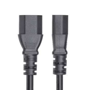 StarTech.com 4.5m (15ft) Power Extension Cord, C14 to C13 PDU Power Cord, 15A 250V, 14AWG, AC Power Cable for PDU/Power Supply, KEMA-KEUR Certified