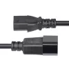 StarTech.com 4.5m (15ft) Power Extension Cord, C14 to C13 PDU Power Cord, 15A 250V, 14AWG, AC Power Cable for PDU/Power Supply, KEMA-KEUR Certified