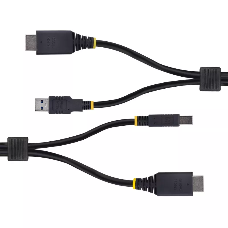 StarTech.com 10ft (3m) HDMI and USB 5Gbps KVM Cable, 4K 60Hz, HDMI 2.0 and USB Combo Cable for KVM Switches