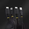StarTech.com 10ft (3m) HDMI and USB 5Gbps KVM Cable, 4K 60Hz, HDMI 2.0 and USB Combo Cable for KVM Switches