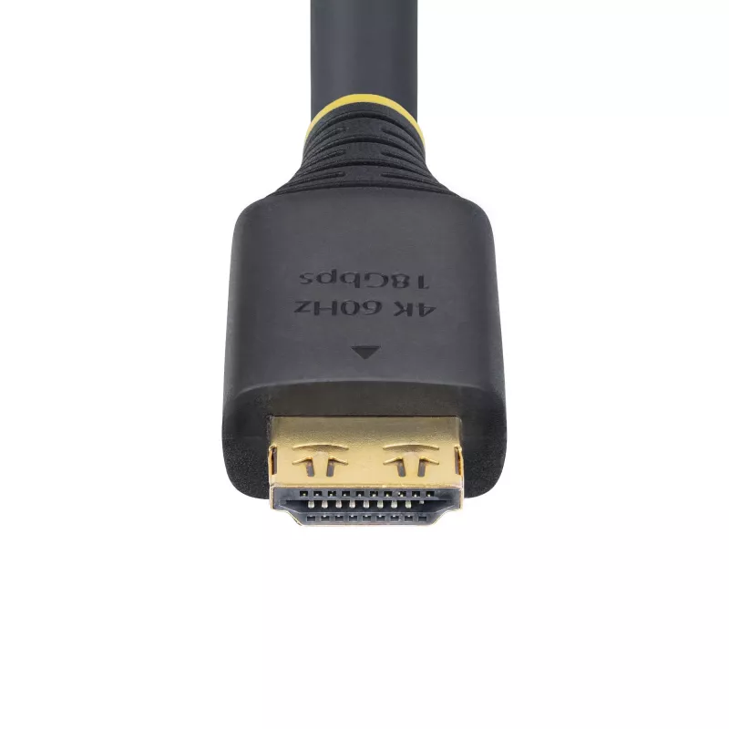 StarTech.com 20ft (6.1m) High Speed HDMI Cable with Gripping Connectors, 4K 60Hz/1440p 144Hz, HDR10/HDCP 2.2/ARC, 18Gbps, UHD HDMI 2.0 Cord for TV/Monitor/Display, TPE Jacket