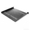 StarTech.com 1U Server Rack Shelf - Universal Vented Rack Mount Cantilever Tray for 19 inch Network Equipment Rack & Cabinet - Heavy Duty Steel – Weight Capacity 44lb/20kg - 16 inch Deep Shelf, Black