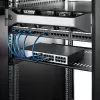 StarTech.com 1U Server Rack Shelf - Universal Vented Rack Mount Cantilever Tray for 19 inch Network Equipment Rack & Cabinet - Heavy Duty Steel – Weight Capacity 44lb/20kg - 16 inch Deep Shelf, Black