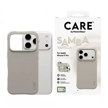 Cover PanzerGlass CARE by Fashionable Case Samba Vanilla MagSafe iPhone 17 Pro