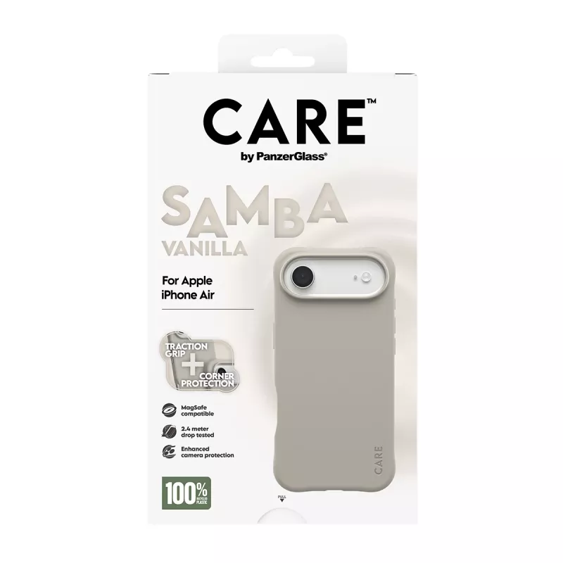 Cover PanzerGlass CARE by Fashionable Case Samba Vanilla MagSafe iPhone 17 Air