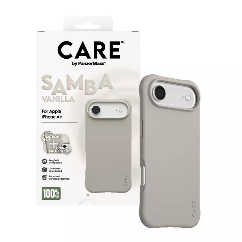Cover PanzerGlass CARE by Fashionable Case Samba Vanilla MagSafe iPhone 17 Air