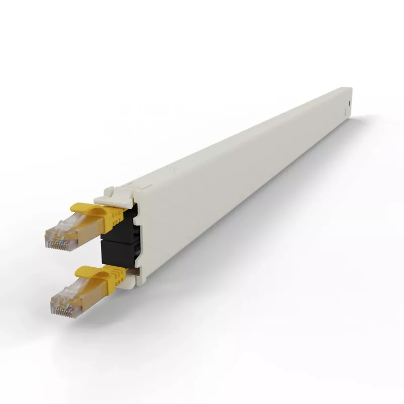 PATCHBOX CONE30UTPYL Cat6a U/UTP RJ-45 Patch Cable Cassette 1.8m Yellow