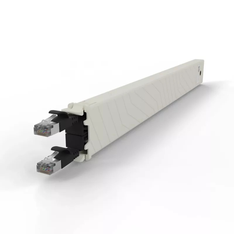 Networking cable PATCHBOX CONEX8STPBK RJ-45 Cat6a 0.8 m Black