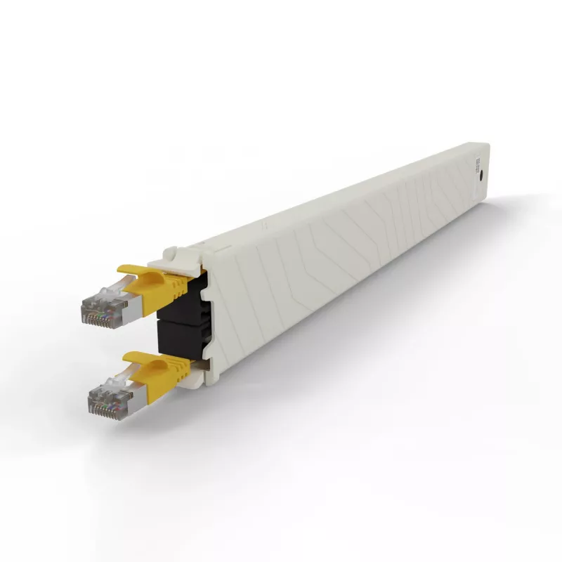 Networking cable PATCHBOX CONEX8STPYL RJ-45 Cat6a 0.8 m Yellow