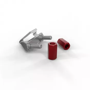 PATCHBOX /dev/mount 50-Pack (DVMNT50RD) - M6 Cage Nuts & Screws Set for 19 inch Racks, Red