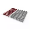 PATCHBOX /dev/mount 50-Pack (DVMNT50RD) - M6 Cage Nuts & Screws Set for 19 inch Racks, Red