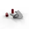 PATCHBOX /dev/mount 50-Pack (DVMNT50RD) - M6 Cage Nuts & Screws Set for 19 inch Racks, Red