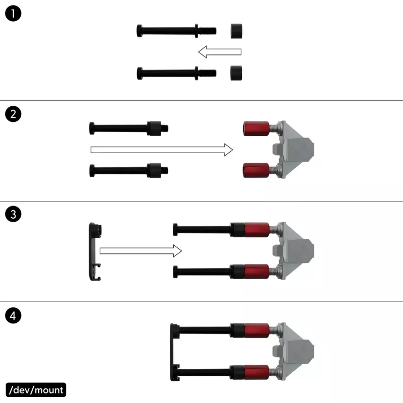 Cable management panel PATCHBOX Patchcatch Solo 24-Pack Black Red