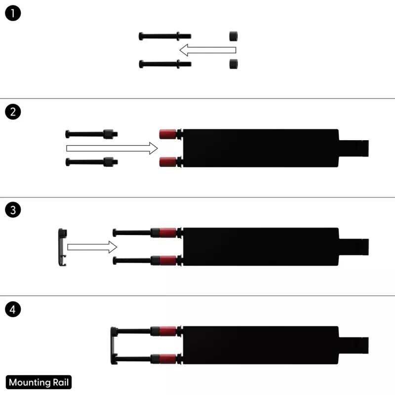 Cable management panel PATCHBOX Patchcatch Solo 24-Pack Black Red
