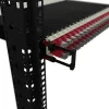 Cable management panel PATCHBOX Patchcatch Solo 24-Pack Black Red