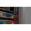 Cable management panel PATCHBOX Patchcatch Solo 24-Pack Black Red