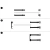Cable management panel PATCHBOX Patchcatch Solo 24-Pack Black Red