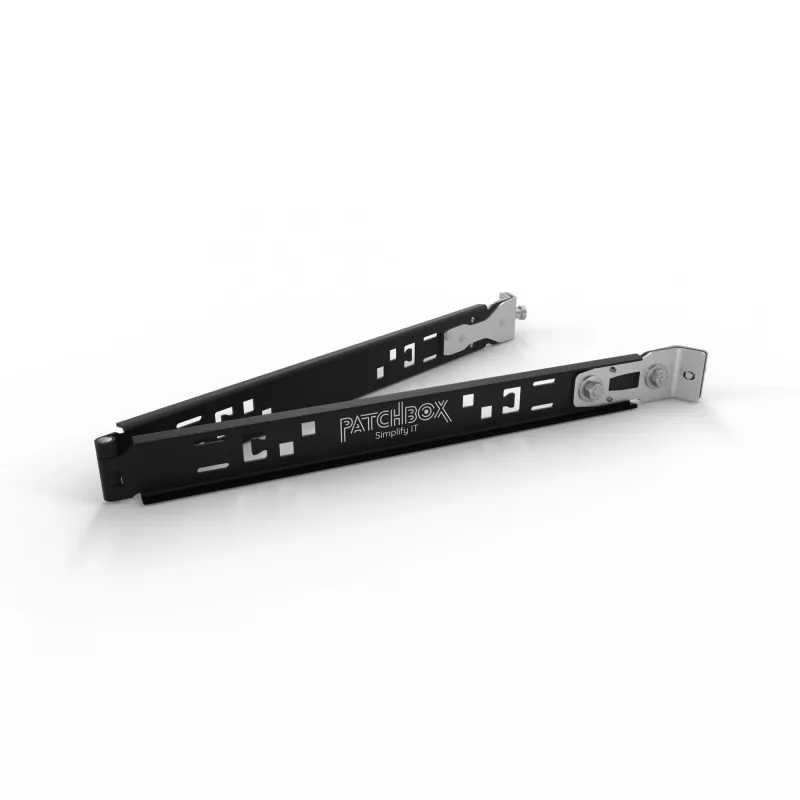 PATCHBOX Setup.exe 2.0 Installation Tool for 19 inch Racks, 50 kg Load, Black Aluminium/Stainless Steel, 48.3 cm