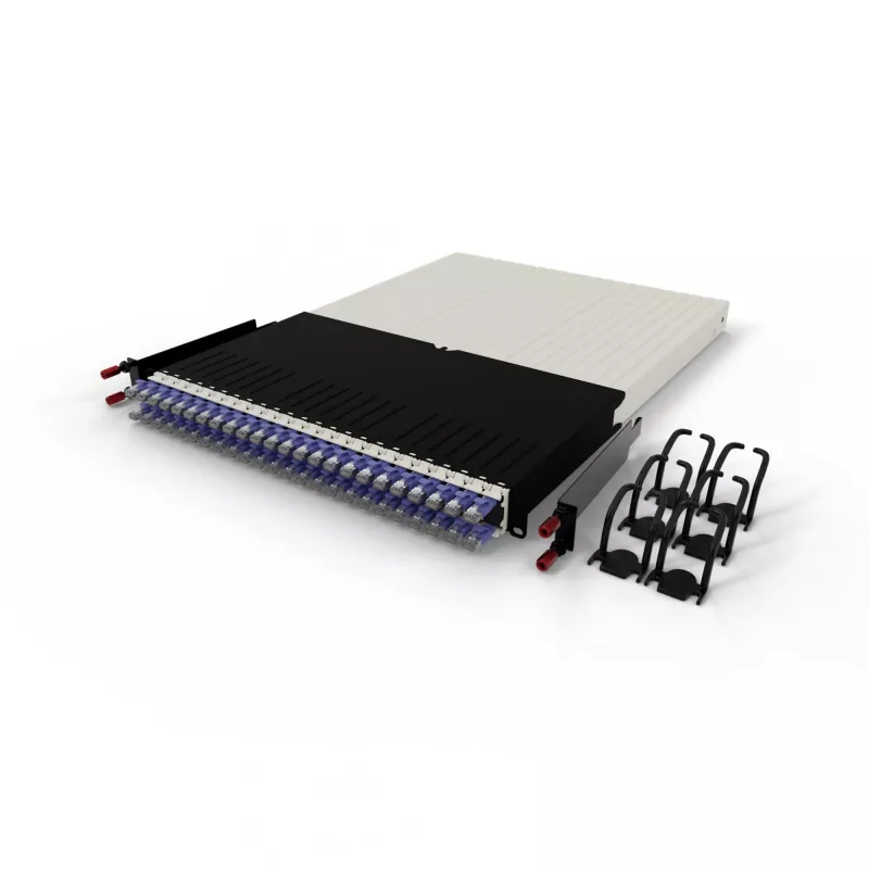 PATCHBOX patchbox.one 30RU STP Violet Cat.6a Retractable Patch Cable System, 1.8m, 24 Cassettes, RJ45, 10G, PoE++