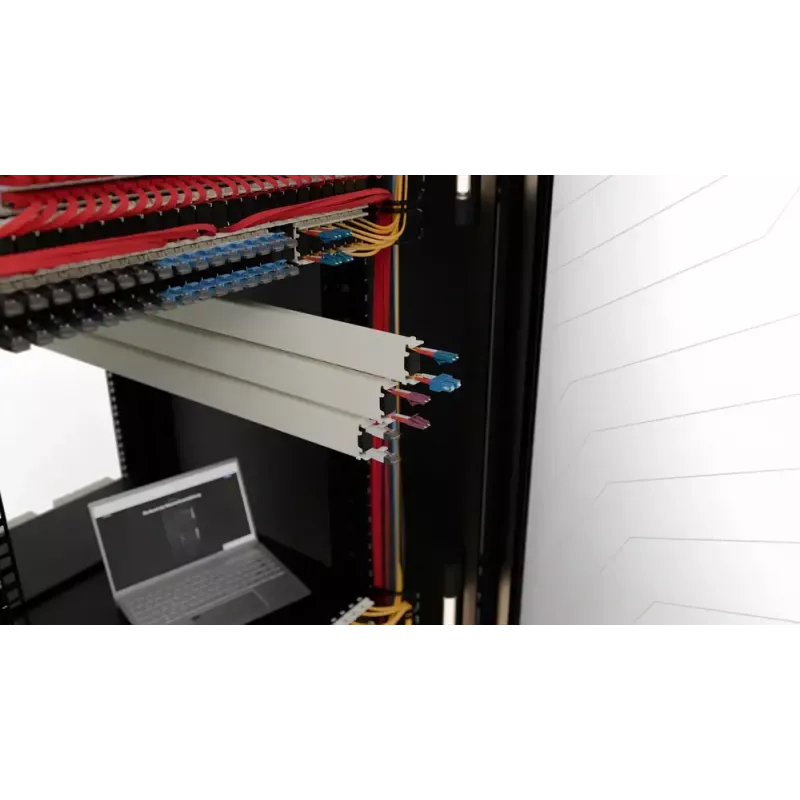 PATCHBOX .one 30RU UTP Grey Cable 1.8m Cat6a RJ-45 Retractable Cable Management System