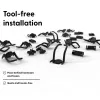 Cable bracket PATCHBOX One PONECATCH 4x Patchcatch Width 50mm Depth 58mm Height 51mm