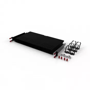PATCHBOX One PONEFRAME 19 inch Rack Mount Frame for Cable Cassettes, Black